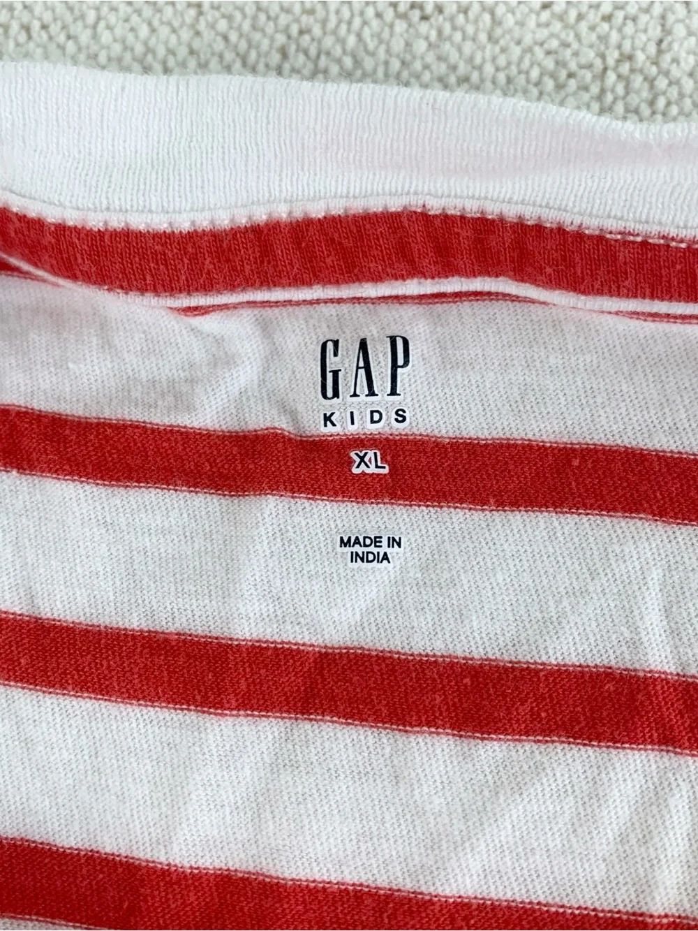 Gap boy's set of 3 short sleeve striped graphic tee crew neck size XL